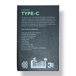 Cabo Type C Cotton Händz 1,5m 3 ANOS GARANTIA