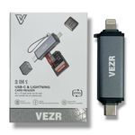 Adaptador OTG USB-C / LIGHTNING / SD Vezr