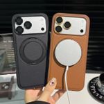 Capa Couro MagSafe Giratório iPhone 16
