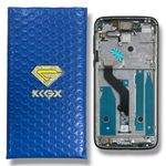 Frontal Tela Motorola Moto G7 Power IPS LCD KIGX C- Aro Azul
