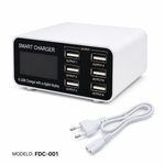 Fonte Carregador 6 Portas USB 40W FLY FDC-001