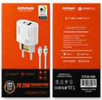 Carregador Amaya USB + USB-C P/ Lightning 20W ACW-B80D Anatel