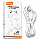 Cabo Turbo USB Para Tipo-C 25W 1M A'Gold CB148-3