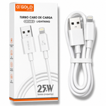 Cabo Turbo USB Para Lightning 25W 1M A'Gold CB148-2