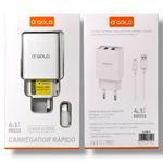 Carregador A'Gold USB P/ Lightning 4.1A CA28-2 Anatel
