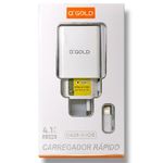 Carregador A'Gold USB P/ Lightning 4.1A CA28-2 Anatel