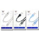 Cabo USB-C P/  Tipo-C 1m 60W Wefix 