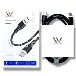 Cabo USB-C P/  Tipo-C 1m 60W Wefix 