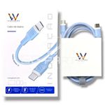 Cabo USB-C P/  Tipo-C 1m 60W Wefix 
