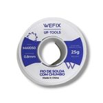 Fio de Solda Estanho Sn/Pb 0.8mm - 25 gramas Wefix