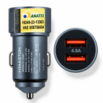Carregador Veicular H'MASTON 2 USB 4.8A LS04-4 ANATEL