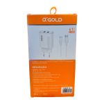 Carregador A'Gold Tipo-C 4.1A 2 USB CA21-3 Anatel