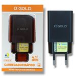 Fonte Carregador Turbo A'Gold 2 USB 4.1A CA28-4 ANATEL