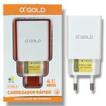 Fonte Carregador Turbo A'Gold 2 USB 4.1A CA28-4 ANATEL