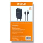 Carregador A'Gold Tipo-C 4.1A 2 USB CA28-3 Anatel