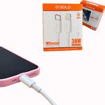 Cabo Turbo USB-C Para Lightning 30W 1M A'Gold CB102