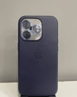 Capa Couro C/ Pelicula Camera iPhone 15 Pro Max