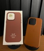 Capa Couro C/ Pelicula Camera iPhone 16 Pro