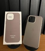 Capa Couro C/ Pelicula Camera iPhone 16 Pro Max
