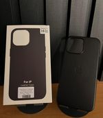 Capa Couro C/ Pelicula Camera iPhone 16 Pro Max