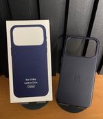 Capa Couro C/ Pelicula Camera iPhone 17 Pro
