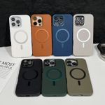 Capa Couro MagSafe C/ Pelicula Câmera iPhone 14