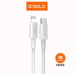 Cabo Turbo USB-C Para Lightning 30W 1M A'Gold CB102