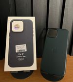 Capa Couro C/ Pelicula Camera iPhone 15