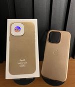 Capa Couro C/ Pelicula Camera iPhone 16 Pro