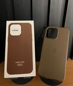 Capa Couro C/ Pelicula Camera iPhone 16 Pro Max