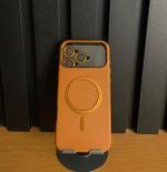 Capa Couro MagSafe C/ Pelicula Câmera iPhone 17 Pro Max