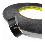 Fita Dupla Face 3M Preta 3mm