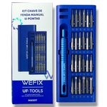 KIT Chave De Fenda Manual  51 Pontas/ Bits Magnéticos Wefix