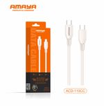 Cabo Turbo USB-C Para Tipo-C 60W 1M Amaya ACD-110CC