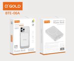 Carregador Portátil Power Bank Por Indução A'Gold BTE-06A 5.000mAh 7.5W