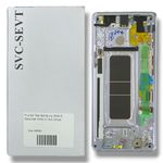 Frontal Tela Samsung Note 8 Nacional Wefix C- Aro Cinza