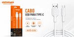 Cabo Turbo USB Para Tipo-C 1M 3A Amaya ACD-C83