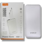 Bateria Portátil Power Bank A'Gold 3.1A 10.000mAh BTE-28