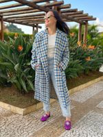 Casaco Tweed Azul