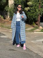 Casaco Tweed Azul