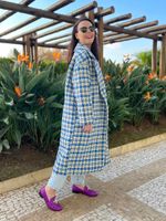 Casaco Tweed Azul