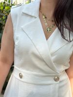 Vestido Branco Midi