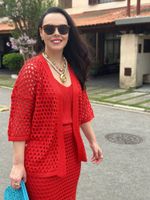 Conjunto Tricot Vermelho