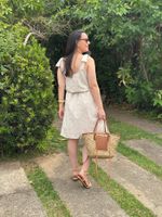 Vestido Laços Poá