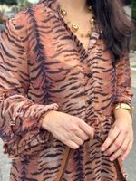 Vestido Midi Animal Print