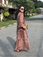 Vestido Midi Animal Print