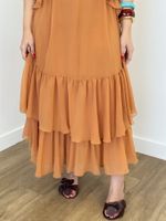 Vestido Midi Babados