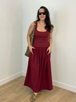 Vestido Regata Vinho