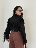 Jaqueta de Franjas Preto