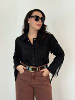 Jaqueta de Franjas Preto